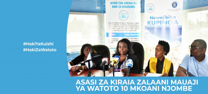 TAMKO LA ASASI ZA KIRAIA KULAANI MAUAJI YA WATOTO 10 MKOANI NJOMBE 