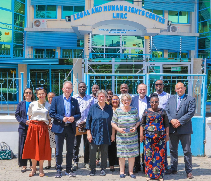 German MPs and Embassy representatives visited the LHRC in Dar es Salaam to discuss human rights issues in Tanzania.