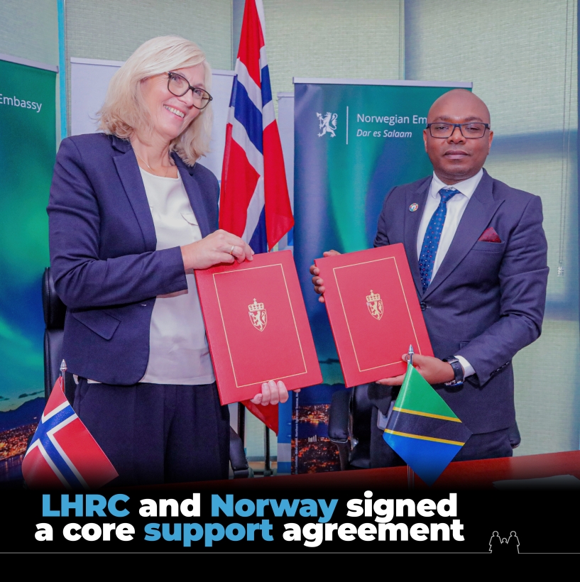 LHRC and Norway signed a core support agreement