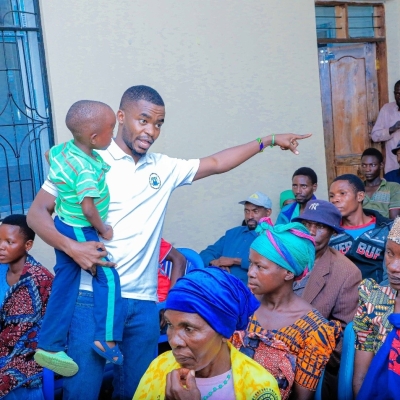 LHRC Officer empowering community members on Human Rights issues at Geita region, 2024