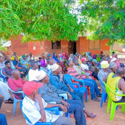 LHRC Officer empowering community members on Human Rights issues in Masasi, Mtwara region, 2024