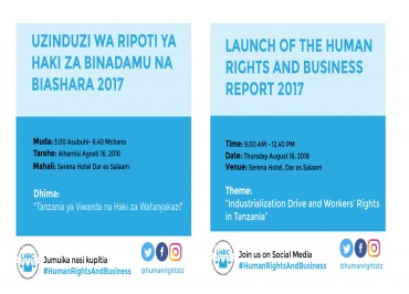 LAUNCH OF THE HUMAN RIGHTS AND BUSINESS REPORT