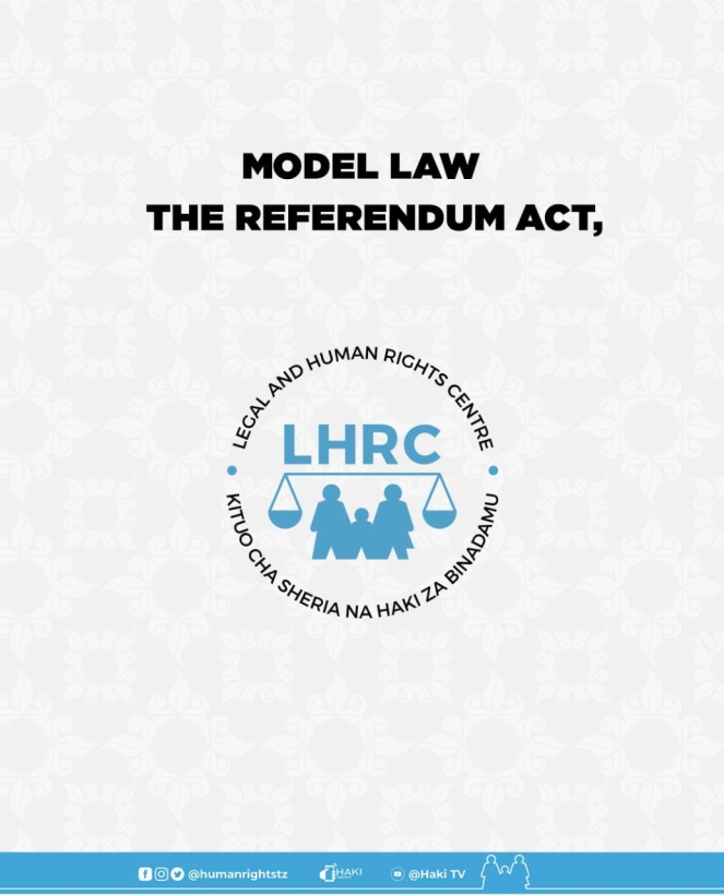 MODEL LAW THE REFERENDUM ACT, 2022