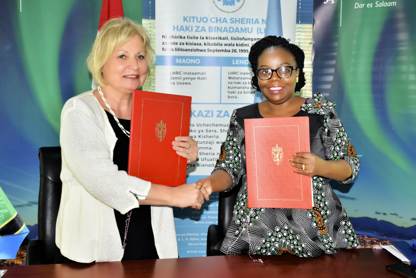 Renewal of Cooperation Agreement between the Government of Norway and the Legal and Human Rights Centre (LHRC).